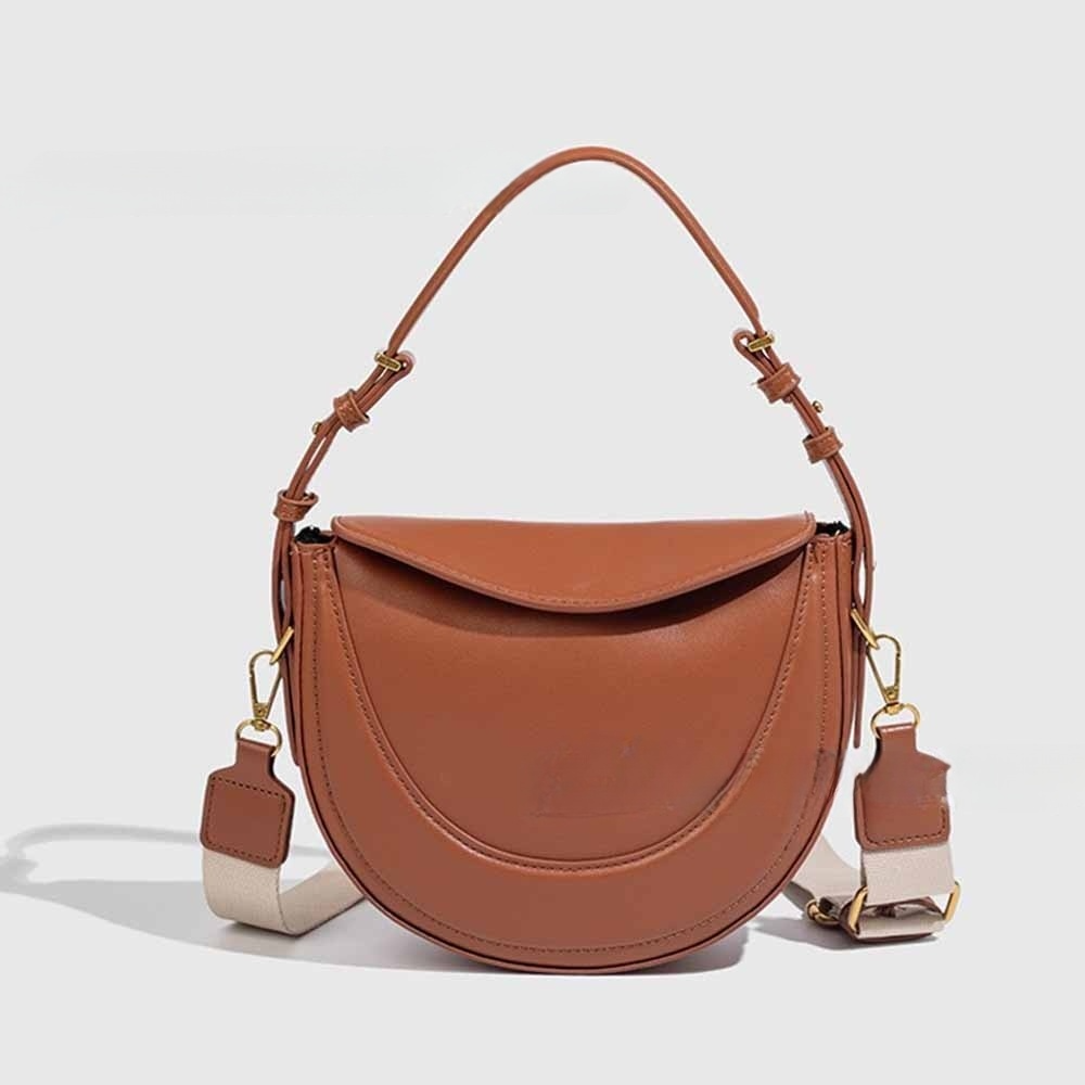 #148.9 Women's new one-shoulder messenger bag with advanced crescent bag