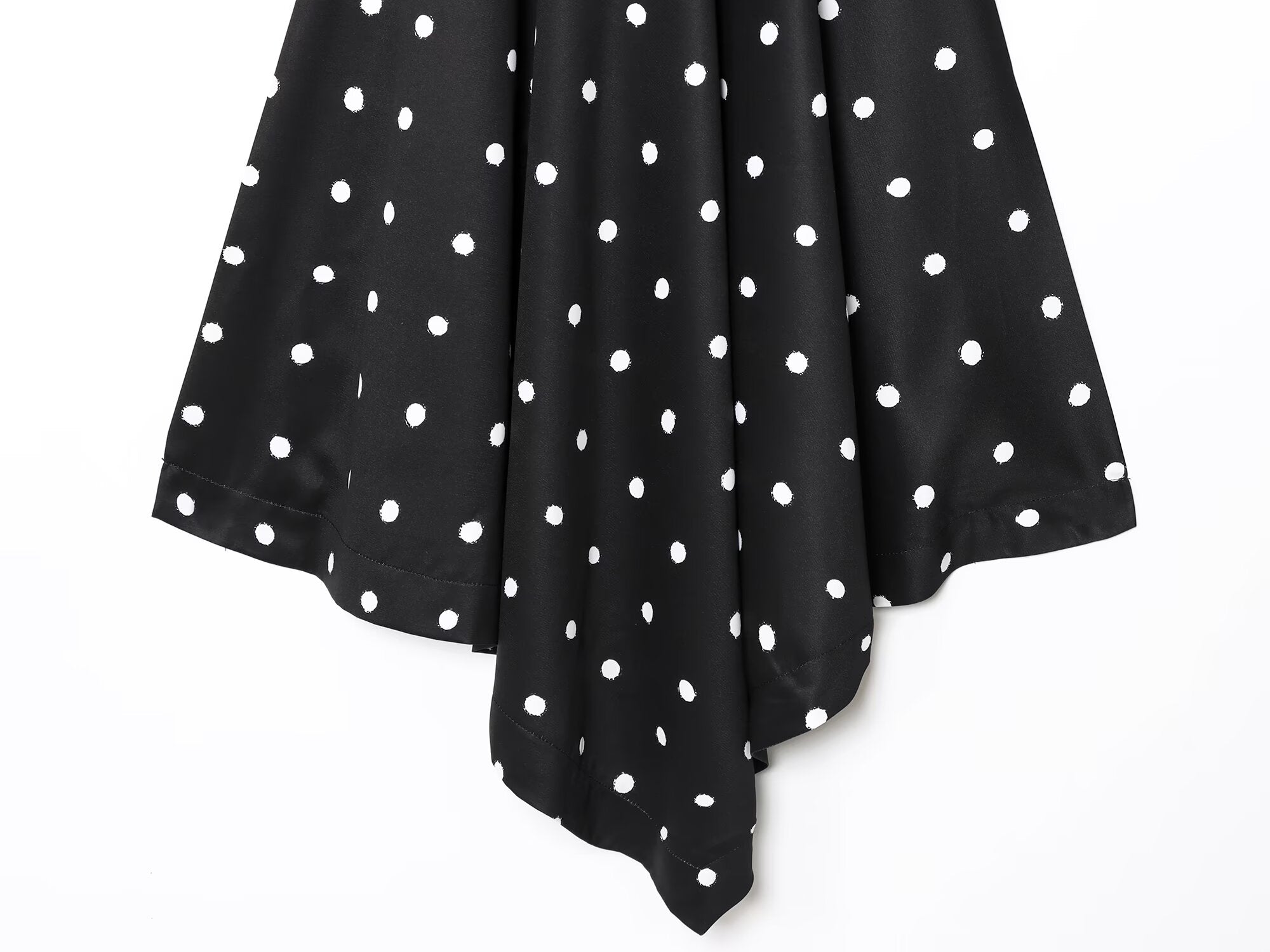 Women's summer polka dot hanging neck top
