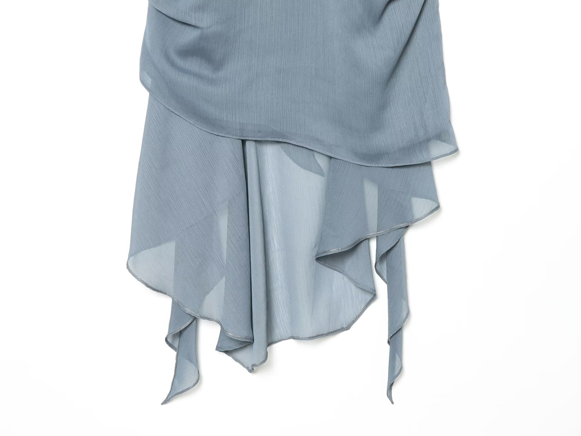 Women's asymmetrical hanging neck top